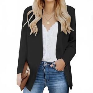Luvamia Women’s Casual Long Sleeve Slim Work Office Blazer Jacket Size XL